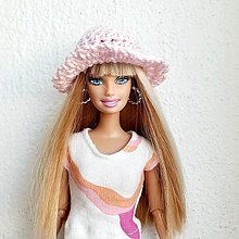 Hračky - Ružový klobúčik pre Barbie - 14209837_