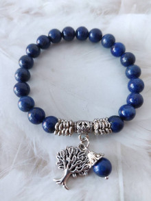 Náramky - Lapis lazuli 8 mm, strom - 14209290_