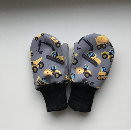 Detské doplnky - Softshellové rukavice-stroje ll. - 14211642_