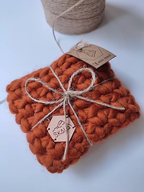 Čiapky, čelenky, klobúky - Chunky čelenka Cinamon - 14215737_