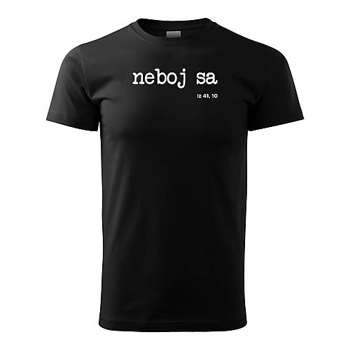 Pánske oblečenie - kresťanské tričko - Neboj sa - 14217640_