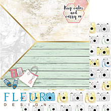Papier - Fleur Design Dream - Be in Time 12x12 inch scrapbook papier - 40% zľava - 14216644_