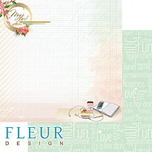 Papier - Fleur Design Dream - Coffee Break 12x12 inch scrapbook papier - 40% zľava - 14216664_