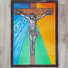 Obrazy - Ježiš na kríži - 14217398_