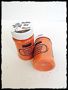Farby-laky - Decor paint soft oranžová 100 ml - 14219566_