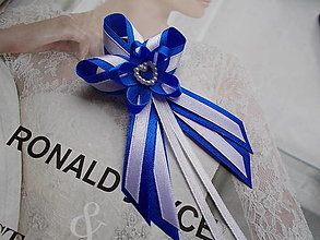 Svadobné pierka - svadobné pierka v kráľovskej modrej (cca 10 cm) - 14221550_