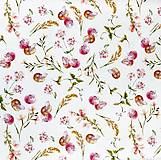 Textil - ružové kraslice, 100 % predzrážaná bavlna Španielsko, šírka 150 cm - 14220322_