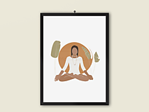 Grafika - Plagát| Art Print| Boho-Yoga| 08 - 14223593_