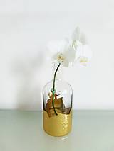 Predám art decor zlatú vázu zo skla. Vytvorte slávnostnú Valentínsku, veľkonočnú, svadobnú, narodeninovú  atmosféru.