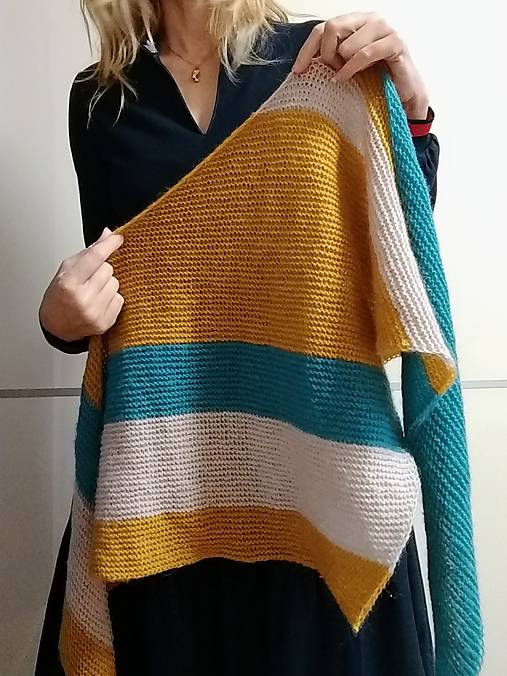 Šatky - Šatka Diagonal - VÝPREDAJ - 14224843_