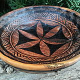 Nádoby - Orechová miska - Kvet života - Flower of life bowl - 14226821_