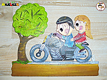 Menovka - dvojica na motorke