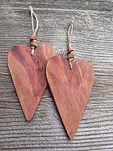 Dekorácie - Srdce z dreva hruškového3 - 14227999_
