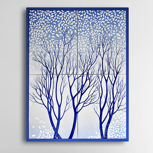 Obrazy - Porcelánový obraz - Déšť v lese padá dvakrát - 14228754_