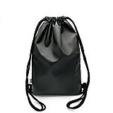 Batohy - Softshellovo-koženkový ruksak BLACK LACE - 14227651_