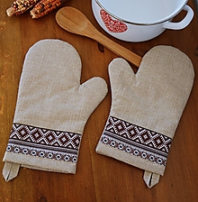 Úžitkový textil - Kuchynské rukavice / chňapka - 14226791_