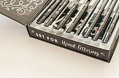 Nástroje - Hand lettering - komplet set - 14228047_