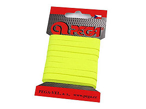 Galantéria - Farebná guma na bielizeň na karte 6,6 mm (4206 žltá neón) - 14224935_