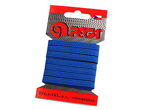 Galantéria - Farebná guma na bielizeň na karte 6,6 mm (7701 modrá) - 14224954_