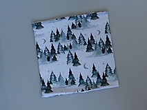 Čiapky, čelenky, klobúky - Zima v lese biela čiapka, nákrčník alebo set - 14232509_