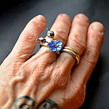 Prstene - Prsten kvitnúci ľan s kapsulami - 14228821_