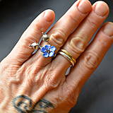 Prstene - Prsten kvitnúci ľan s kapsulami - 14228823_