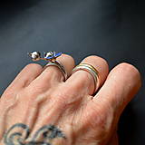 Prstene - Prsten kvitnúci ľan s kapsulami - 14228825_