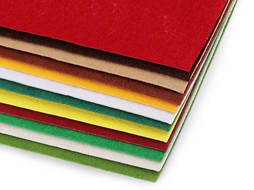 Textil - Látková dekoratívna plsť/filc 20x30 cm - mix - 14229848_