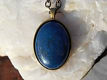 lapis lazuli-lazurit-in gold-náhrdelník