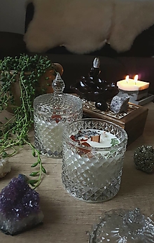 Svietidlá a sviečky - Veľká relaxačná sviečka v skle - pokojný domov - 14234143_
