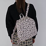 Batohy - Baxie handmade LEO ruksak, batoh leopardí vzor - 14236964_