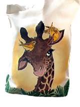 Nákupné tašky - Žirafkova pevná nákupná taška cez rameno - 14234031_