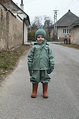 Detské čiapky - MIJANI Detská čiapka merino škriatok - lesný zelený - 14239210_