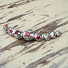 Náhrdelníky - Kvetinový náhrdelník - 14238337_