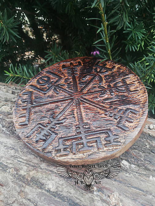 Dekorácie - Vegvisir - závesná dekorácia - Viking decoration - 14237804_