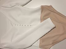 Topy, tričká, tielka - Kvalitné svadobné body na gombíky rôzne farby - 14237459_