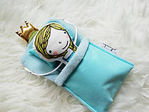 Hračky - Zima - malá bábika s postieľkou - 14241168_