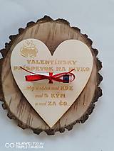 Tabuľky - Valentínske srdce na finančny dar - 14237767_