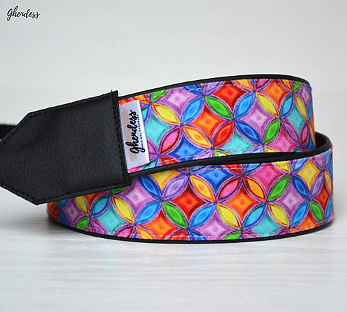 Iné doplnky - Popruh na fotoaparát - Kaleidoskop - 14243481_