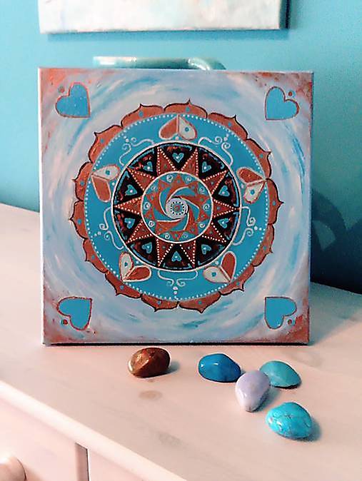 Obrazy - Mandala lásky - 14243737_