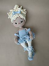 Hračky - Háčkovaná bábika Baletka - 14243252_