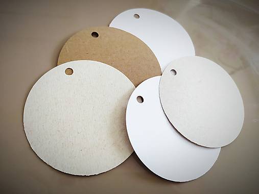 Papier - Visačka priemer 5cm - 14242949_