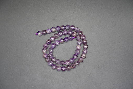 Minerály - Ametyst 4-6-8-10-12 (53ks (8mm)) - 14242345_