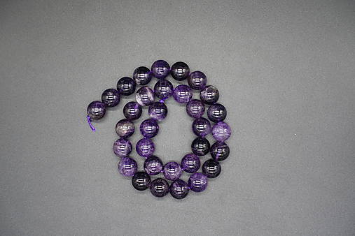 Minerály - Ametyst 4-6-8-10-12 (32ks (12mm)) - 14242370_