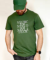 Pánske oblečenie - Pánske tričko NECHCEM, NEBUDEM, NEVLÁDZEM (Šedá) - 14241999_
