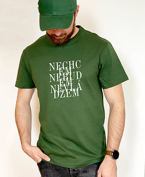 Pánske tričko NECHCEM, NEBUDEM, NEVLÁDZEM (Šedá)