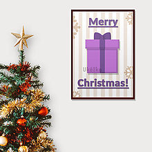 Grafika - Vianočná grafika cartoon (vianočný darček) - 14245112_