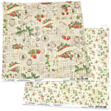 Papier - Scrapbook papier Strawberries Paper Sheet 30,5x30,5 cm - 14248287_