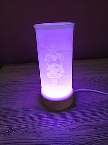 Dekorácie - 3D LED lampa s vlastnou fotografiou - 14248813_