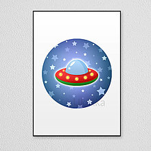 Dobrý obchod - Čo vesmírom lieta - kruhová grafika (ufo) - 14246175_